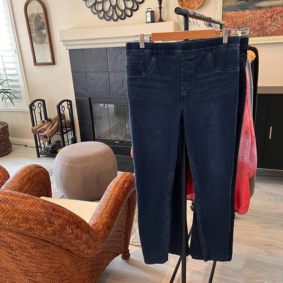 Spanx Pants Womens Size XL Medium Wash Jean-ish Ankle Jeggings Shapewear - Picture 16 of 16